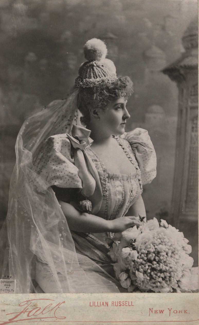 Lillian Russellin muotokuva tekijältä Benjamin J. Falk