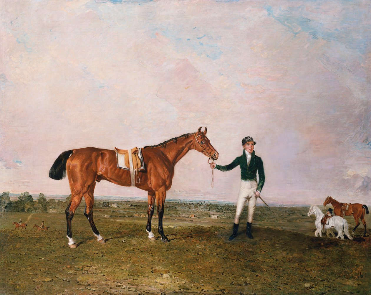 "Zinganee", jonka hallussa Sam Chifney Jr. Newmarketissa, 1829 tekijältä Benjamin Marshall
