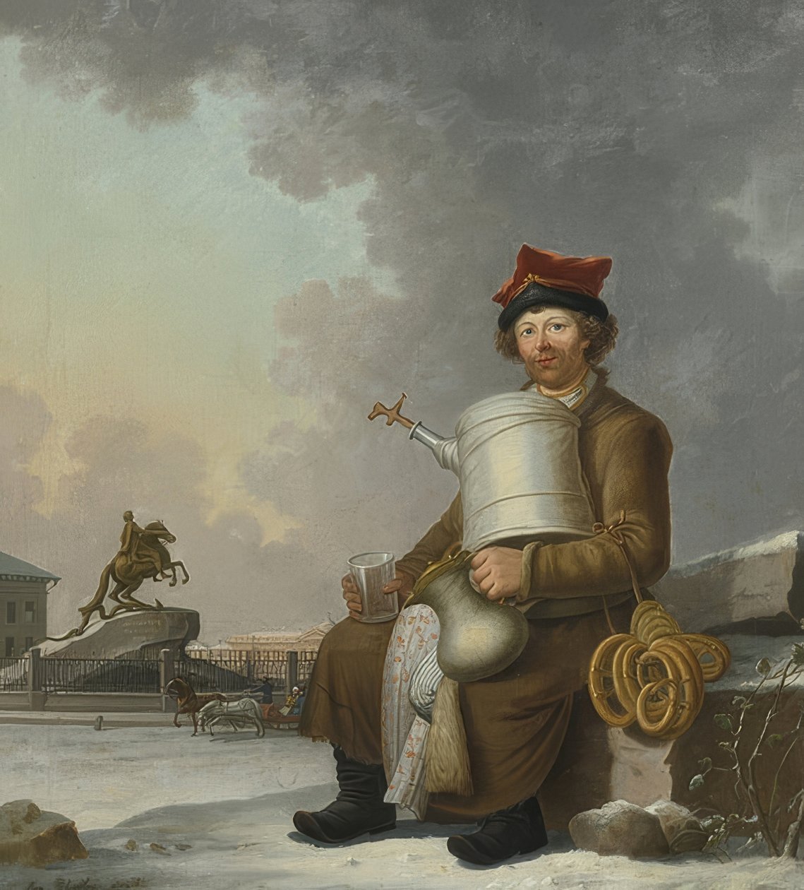 Sbiten myyjä Pietarissa. 1800 tekijältä Benjamin Paterssen
