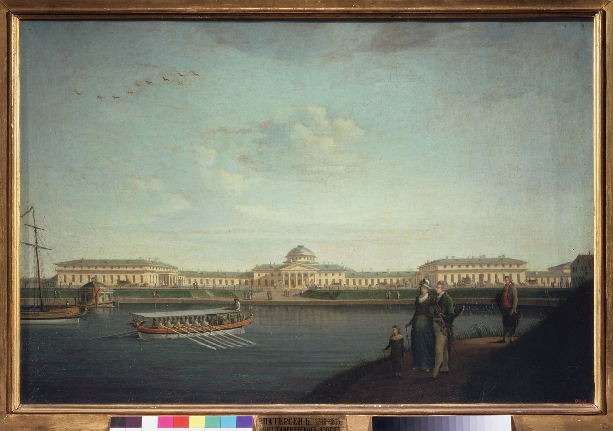 Tauriden palatsi Nevasta (Pietari) nähtynä. Benjamin Paterssenin (1748-1815) maalaus öljy kankaalle tekijältä Benjamin Patersson