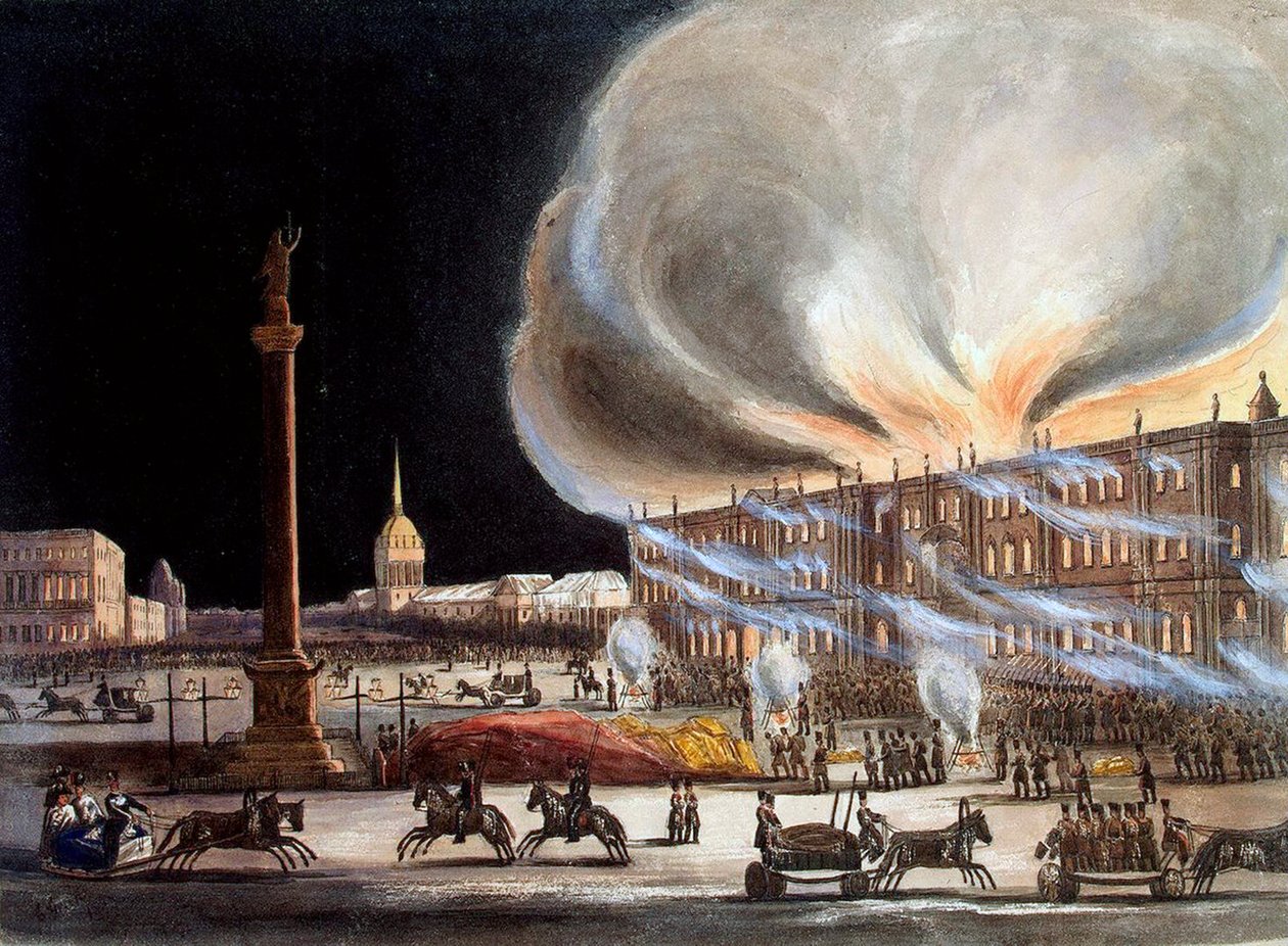 Tuli Talvipalatsissa joulukuussa 1837, 1838. tekijältä Benjamin Richard Green