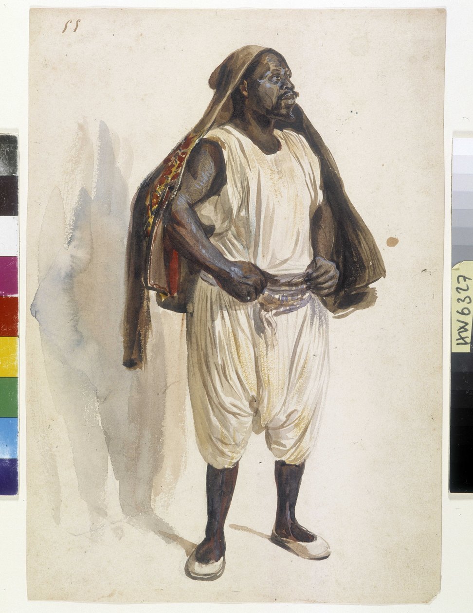 Orientalistit: Biskryn esitys, portteri Algerissa (kuva) tekijältä Benjamin Roubaud