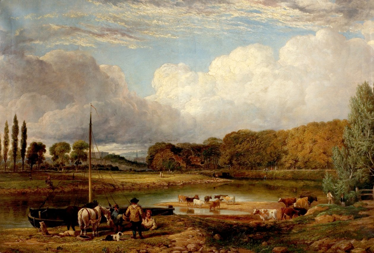 Näkymä Wilfordissa, Nottinghamissa, n. 1830 tekijältä Benjamin Shipman