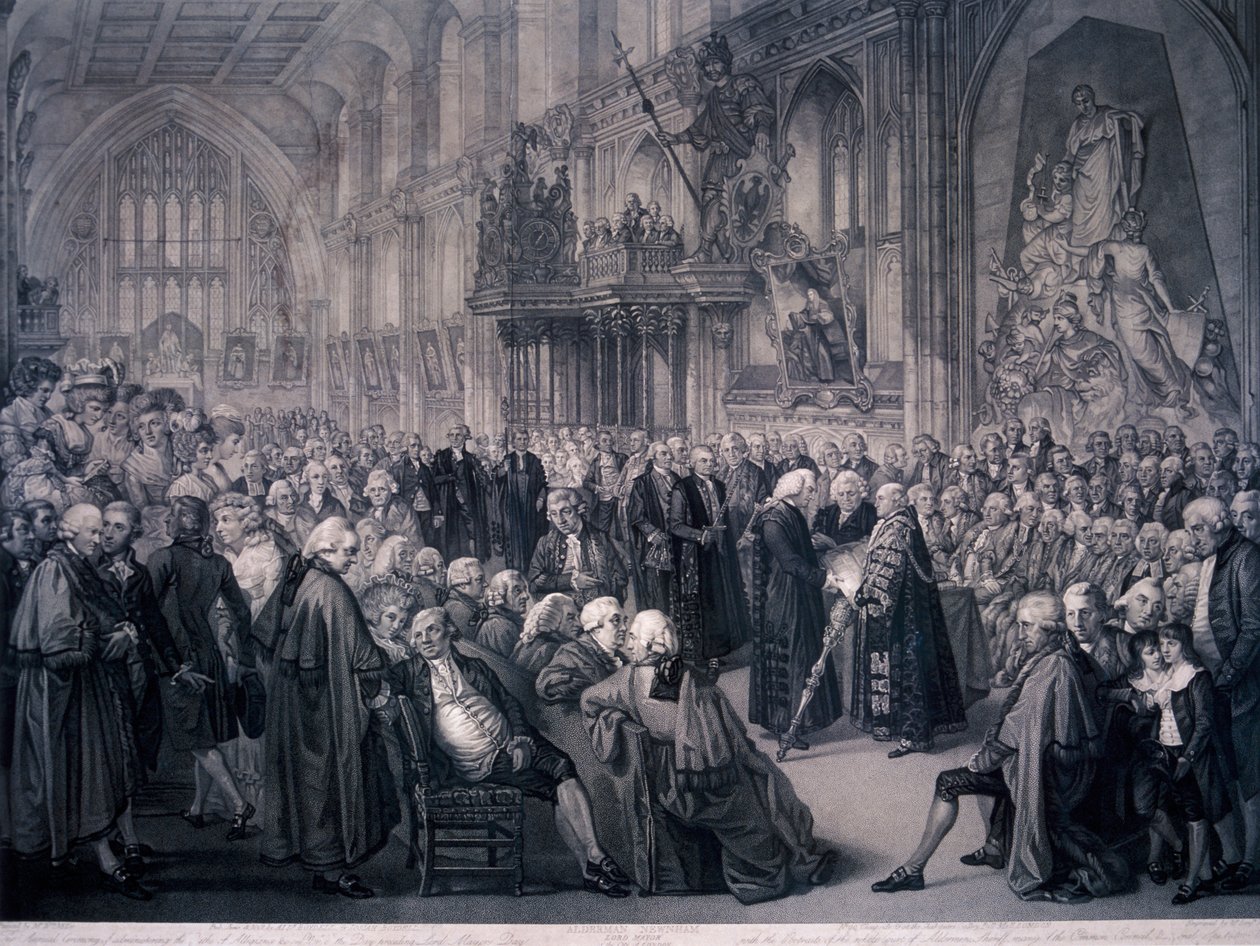Lordi pormestari Nathaniel Newnham vihittiin käyttöön Lontoossa, 1801 tekijältä Benjamin Smith