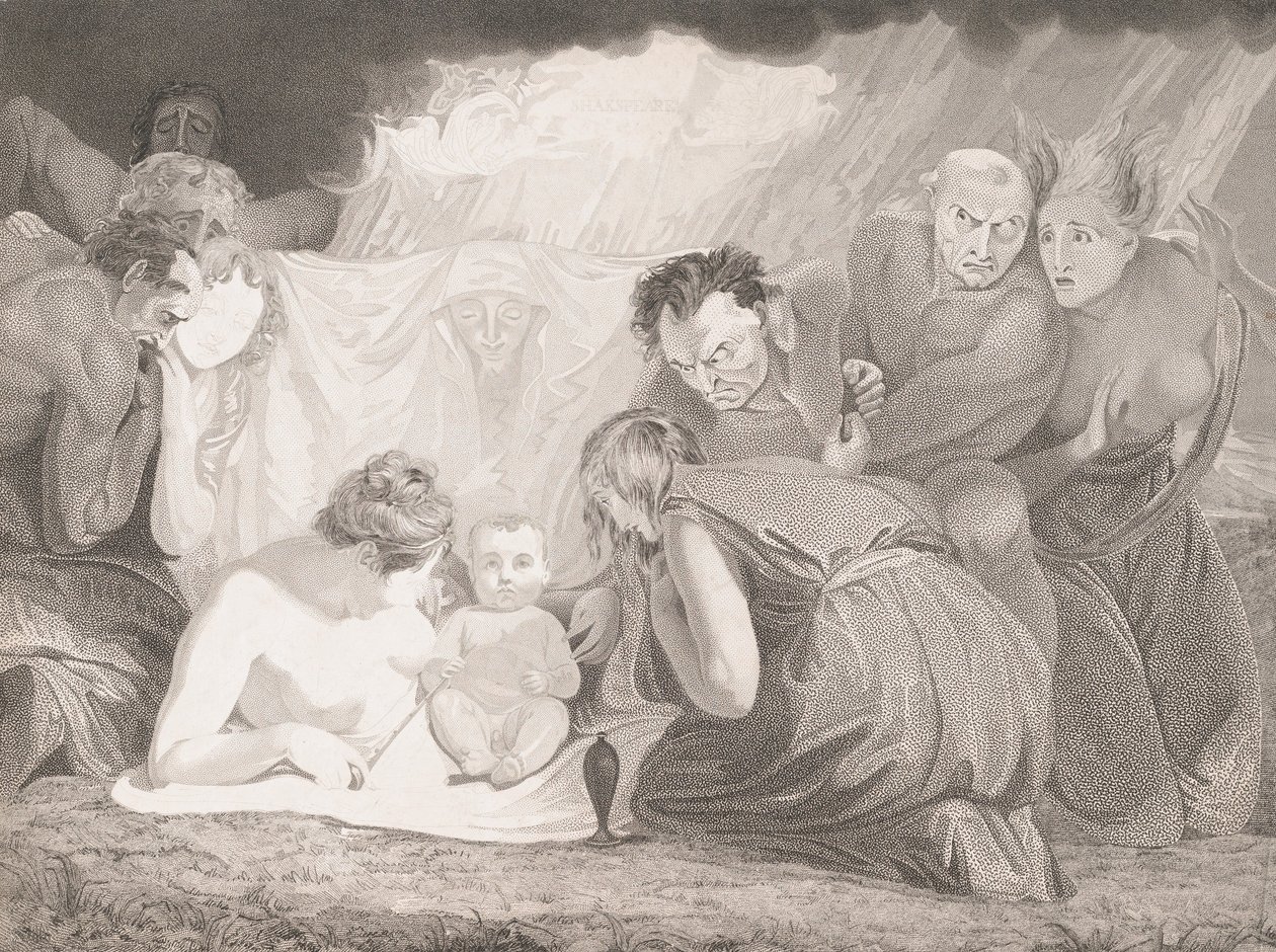 Infant Shakespeare mukana luonto ja intohimot, 1799. tekijältä Benjamin Smith
