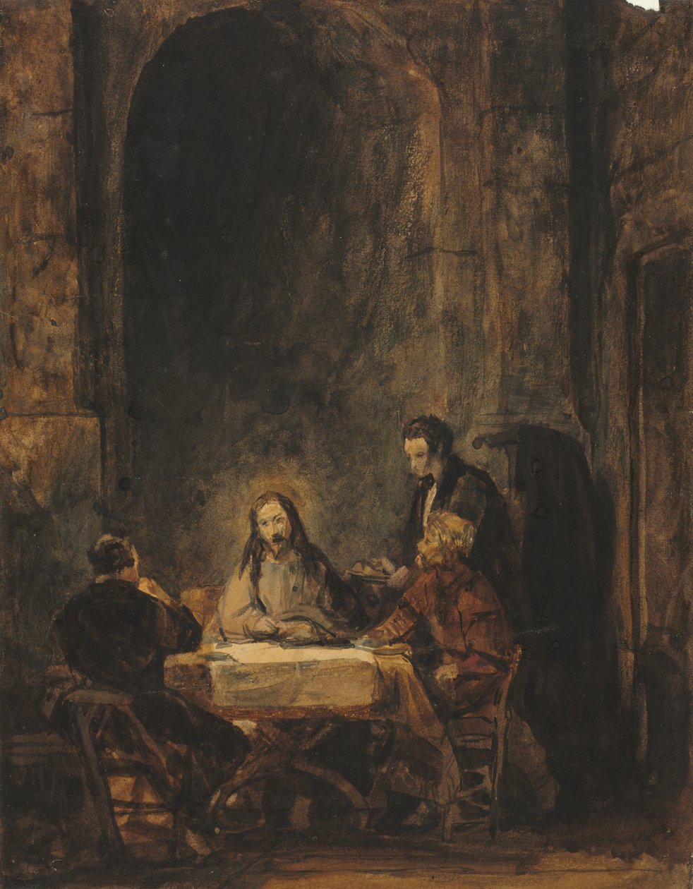 Kristus Emmauksessa. tekijältä Benjamin West