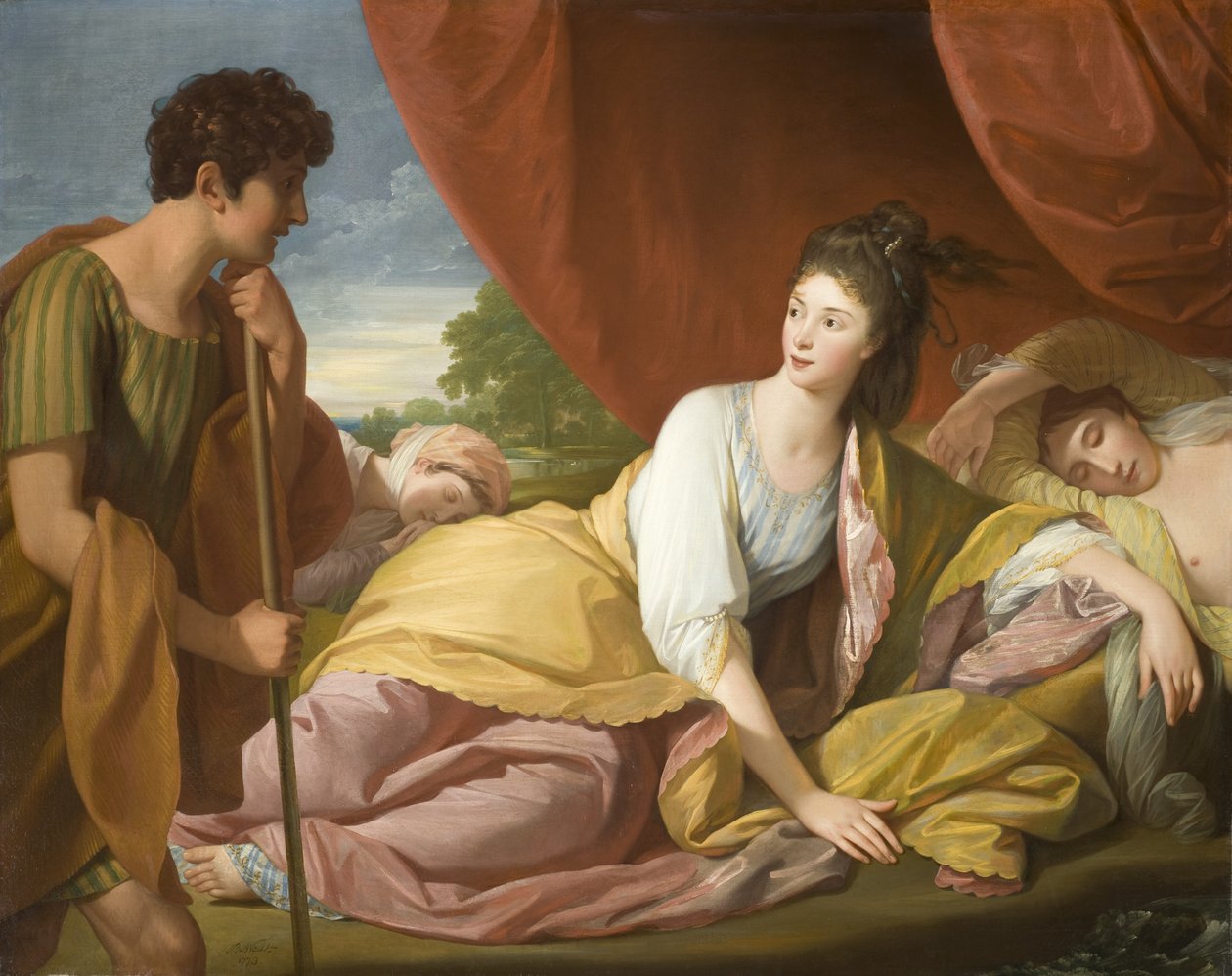 Cymon ja Iphigenia tekijältä Benjamin West