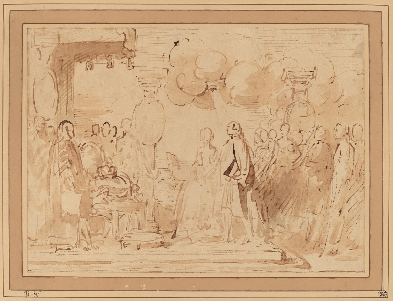 George III palasi kuninkaalliseen valtaan vuonna 1789 tekijältä Benjamin West