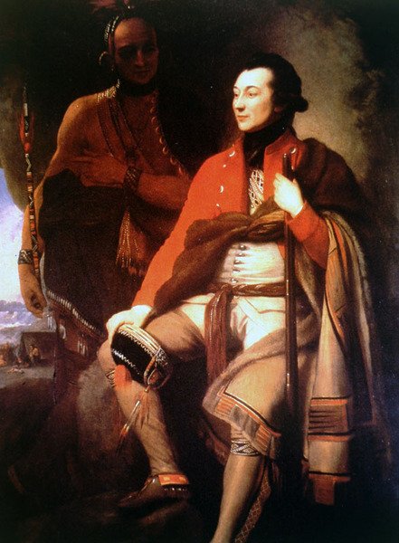Guy Johnson (öljy kankaalle) tekijältä Benjamin West
