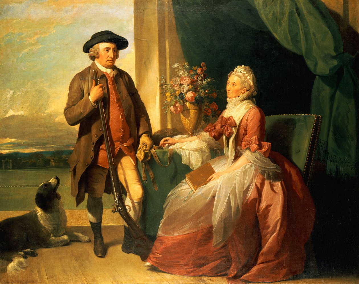 Robert Grafton ja rouva Mary Partridge Wells Grafton, 1773 tekijältä Benjamin West