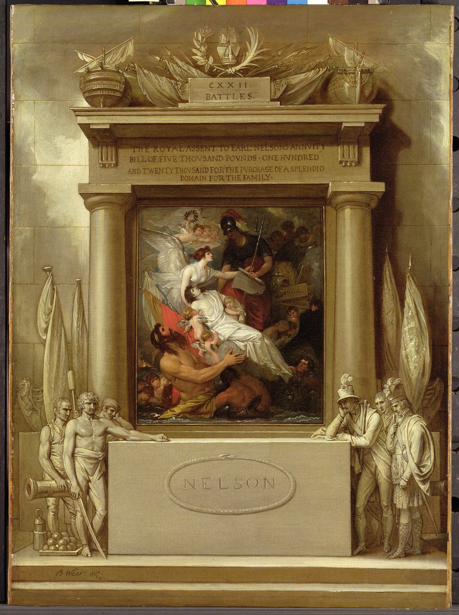Monumenttiprojekti, "Nelsonin apoteoosi" tekijältä Benjamin West