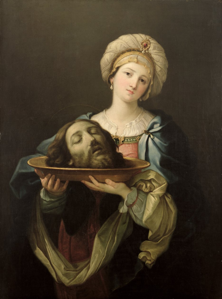 Salome ja Johannes Kastajan pää, noin 1761 (öljy kankaalle). tekijältä Benjamin West