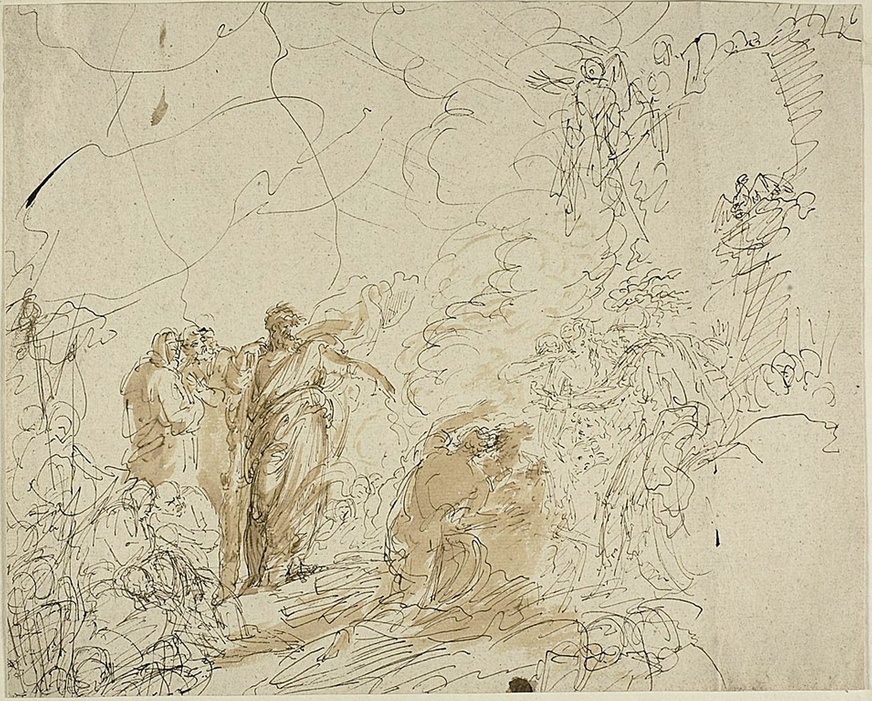 St. Paul ravistelee kyykäärmettä tekijältä Benjamin West