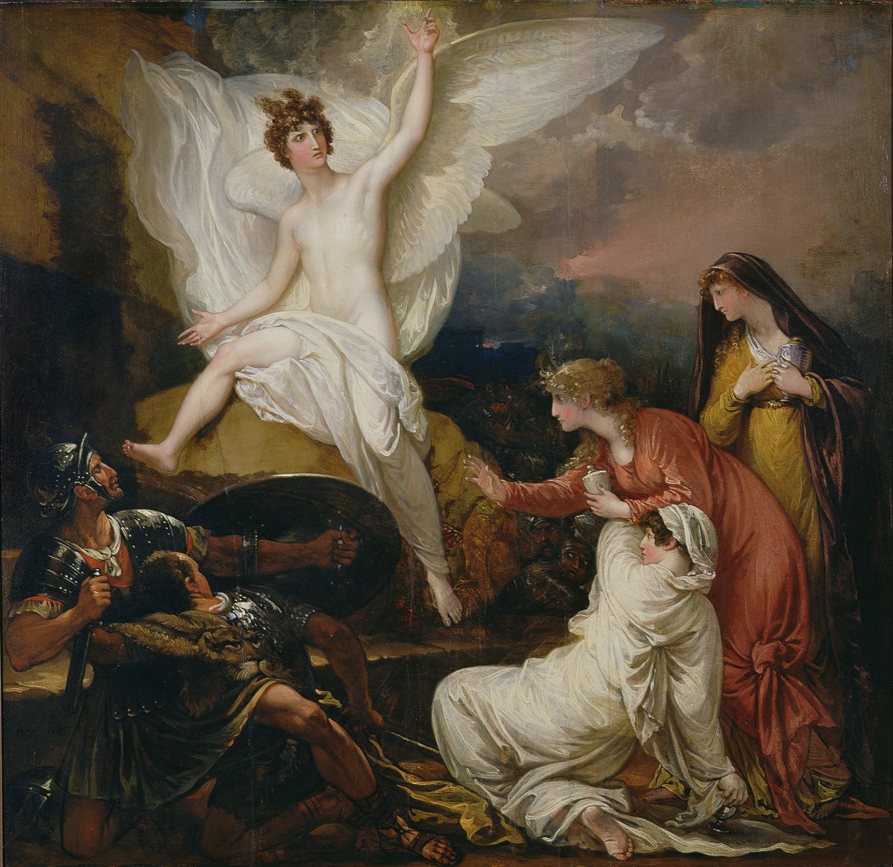 Herran enkeli julistamassa ylösnousemusta, 1805 tekijältä Benjamin West