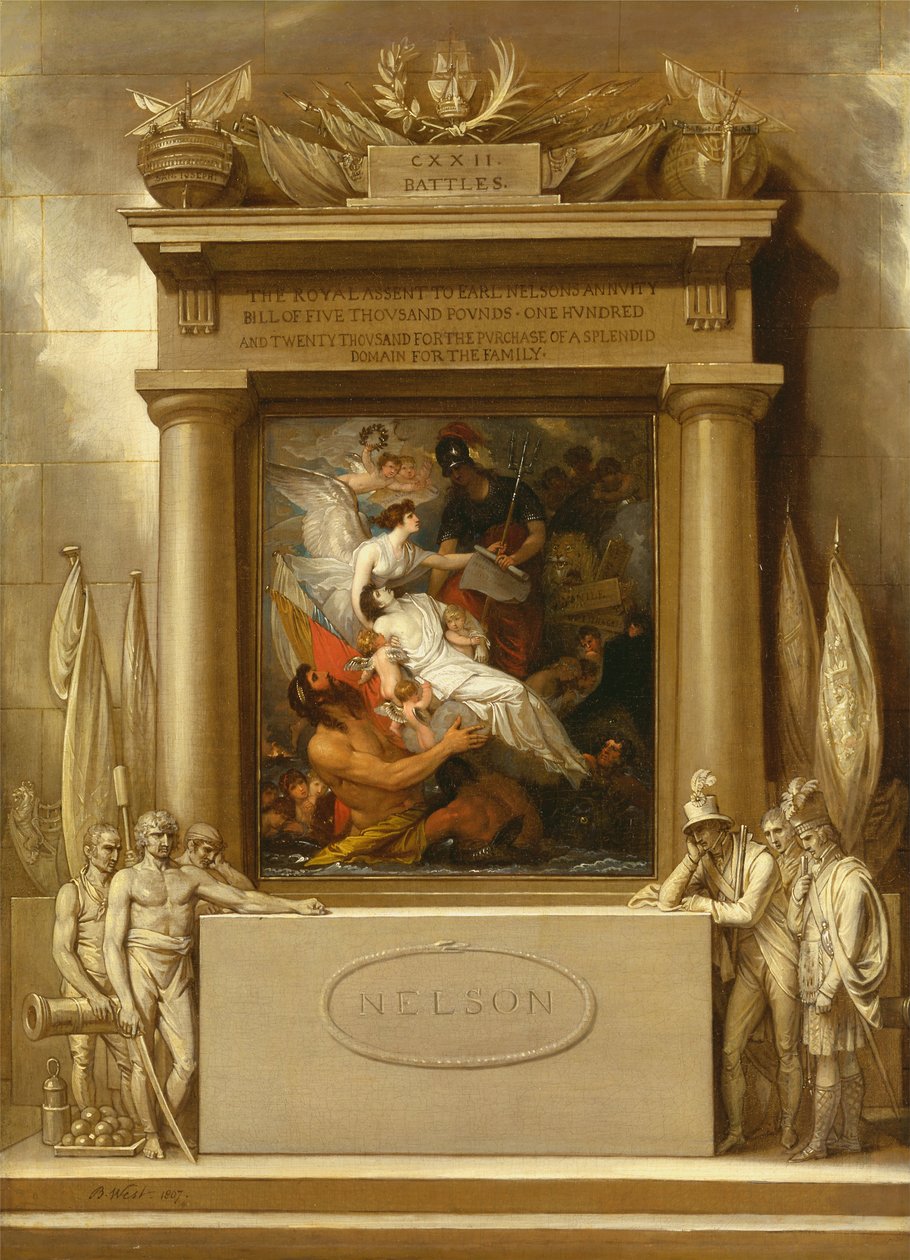 Nelsonin apoteoosi, 1807 tekijältä Benjamin West