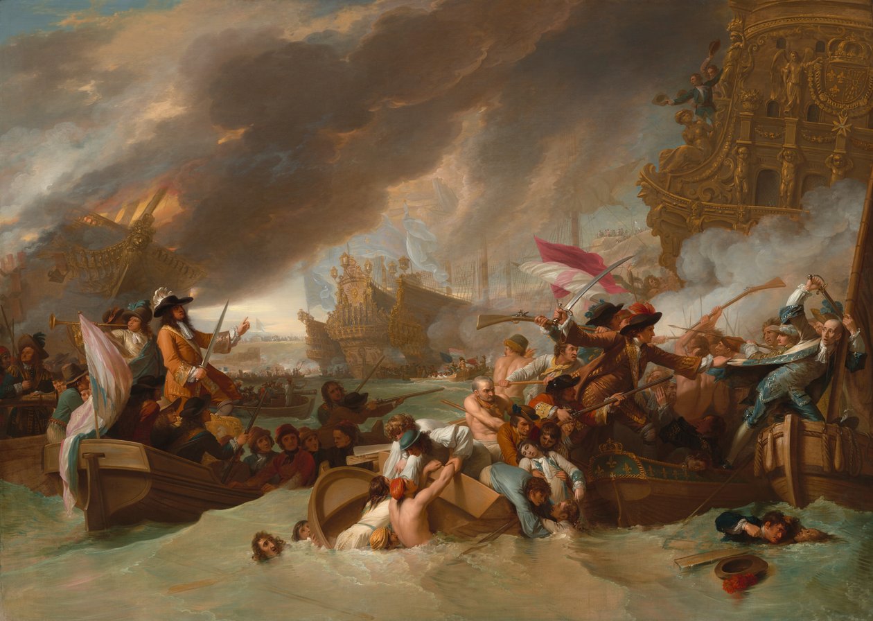 La Hoguen taistelu tekijältä Benjamin West