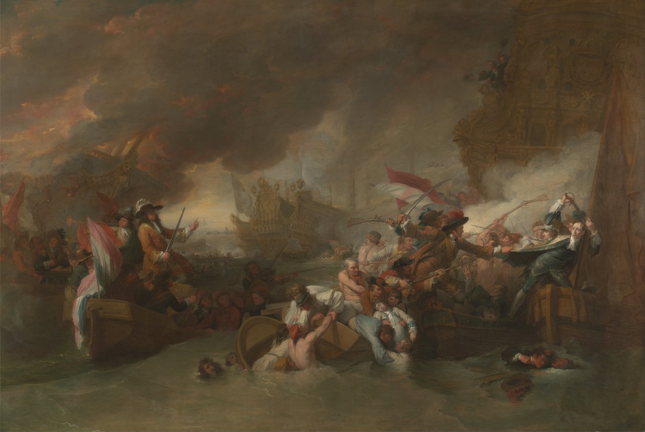 La Hoguen taistelu tekijältä Benjamin West