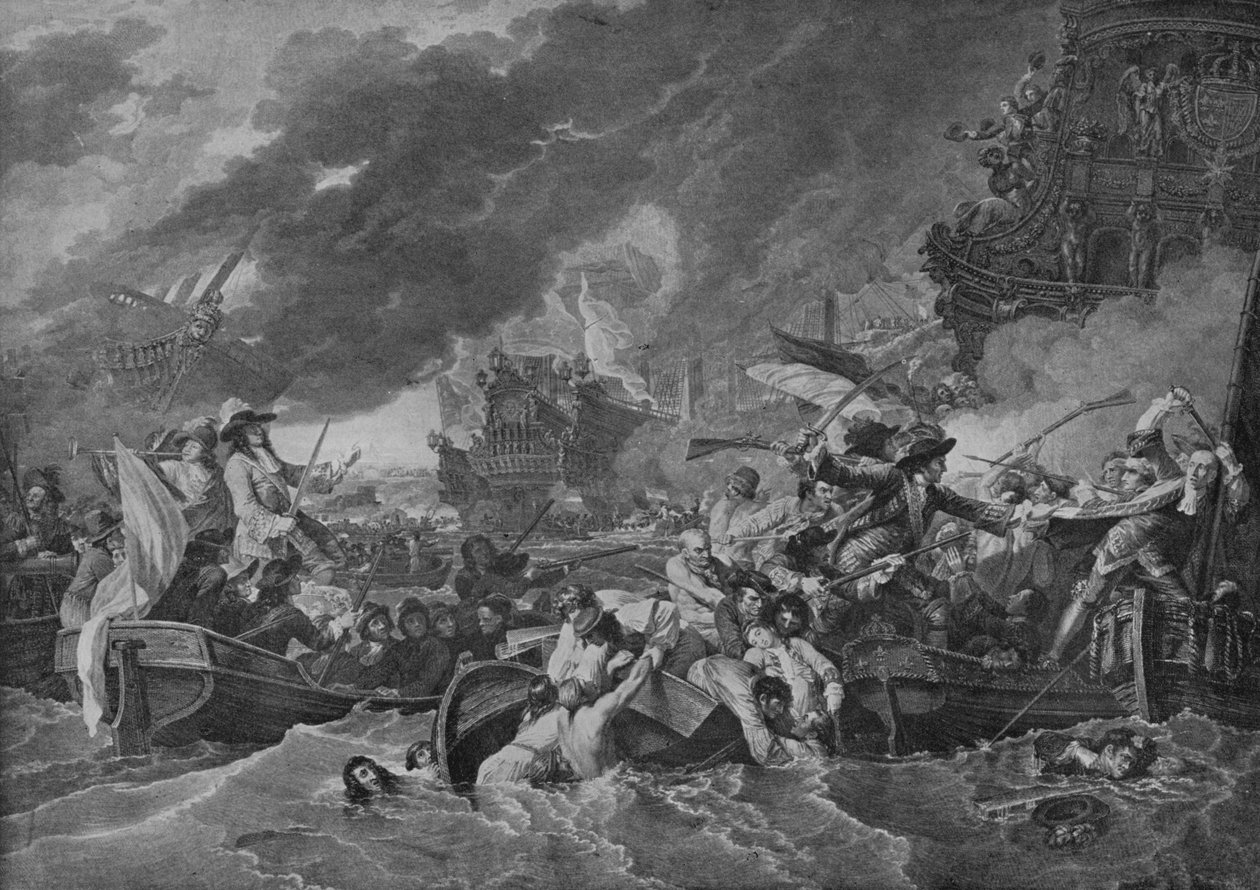 La Hoguen taistelu, 1781 tekijältä Benjamin West
