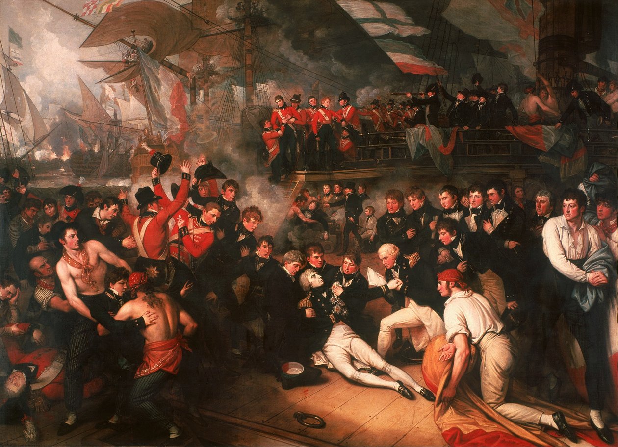 Nelsonin kuolema, 1806 tekijältä Benjamin West