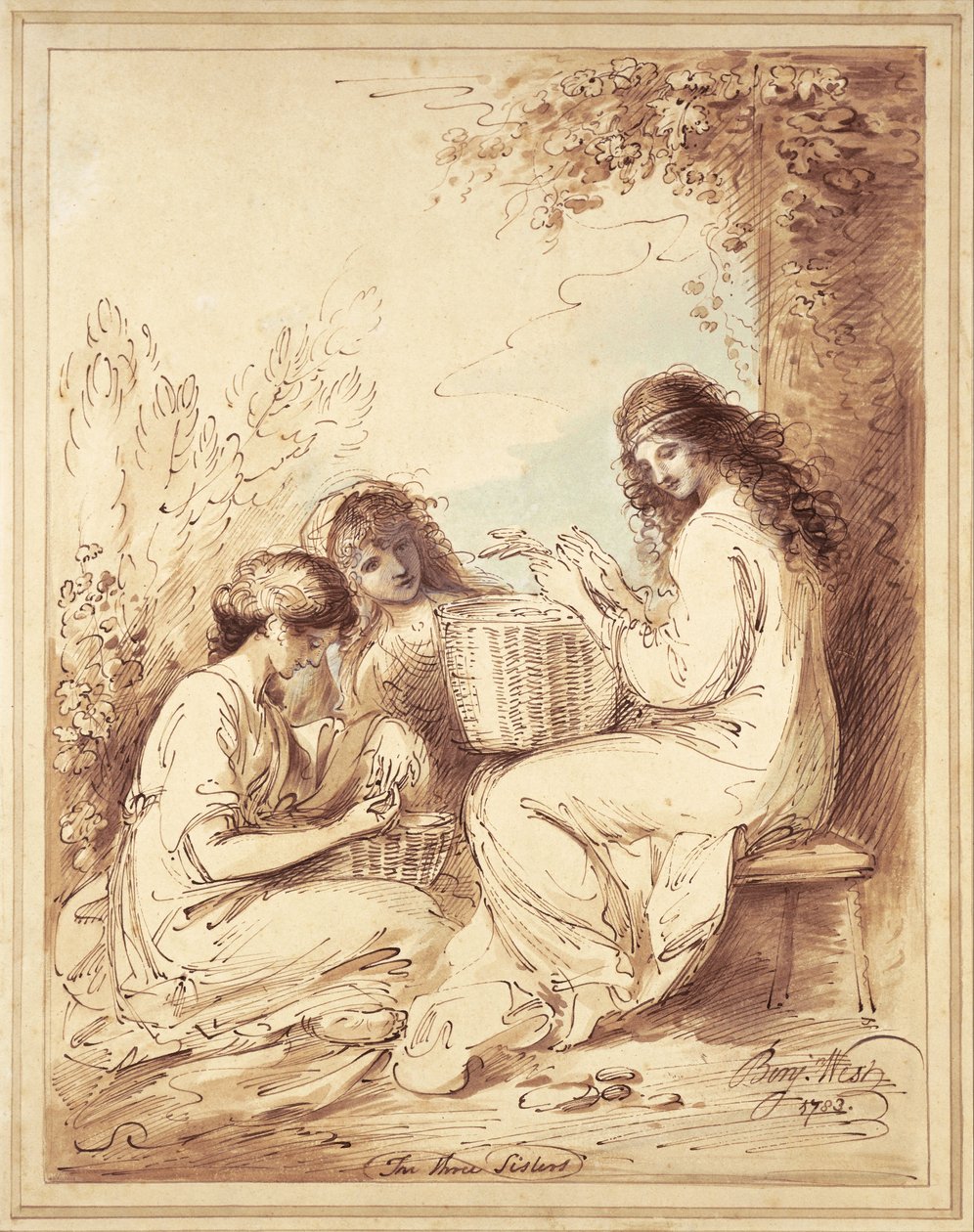 Kolme sisarta tekijältä Benjamin West