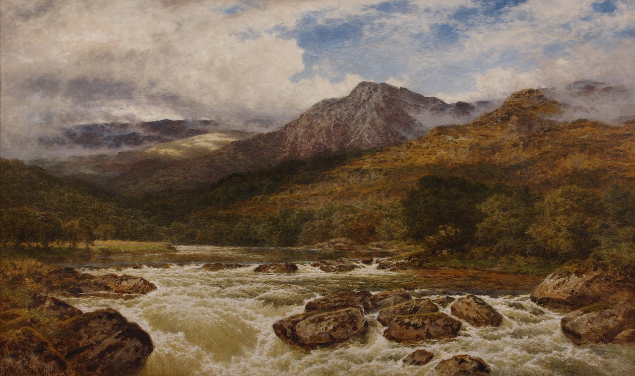 Myrskyn jälkeen, 1910 tekijältä Benjamin Williams Leader