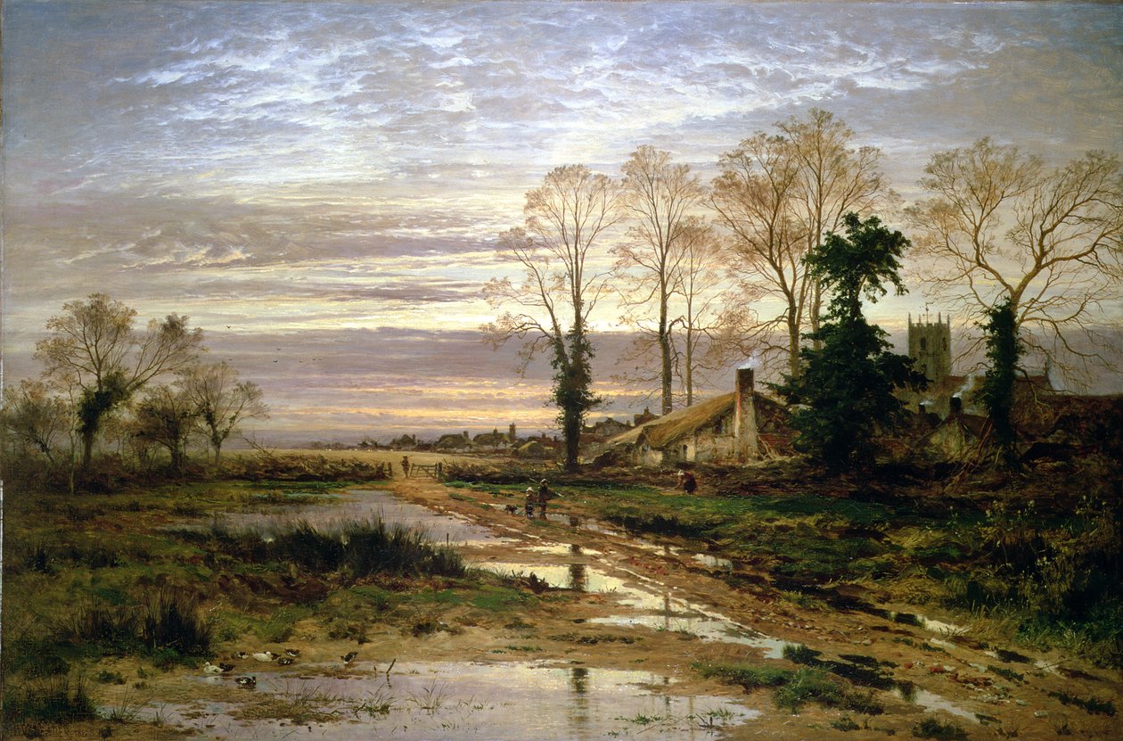 Helmikuu Fill Dyke, 1881 tekijältä Benjamin Williams Leader