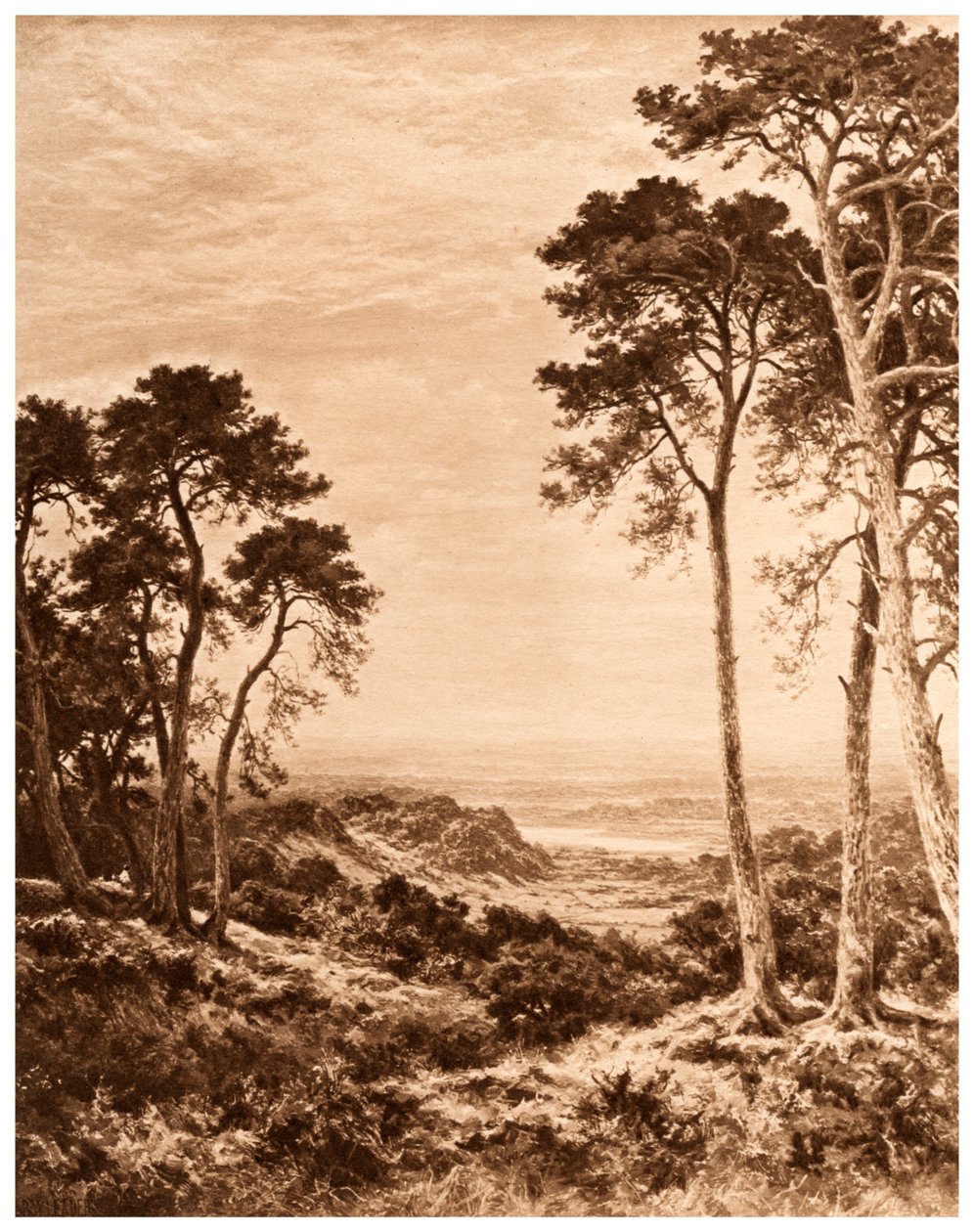 Auringonlasku sateen jälkeen, 1903 tekijältä Benjamin Williams Leader