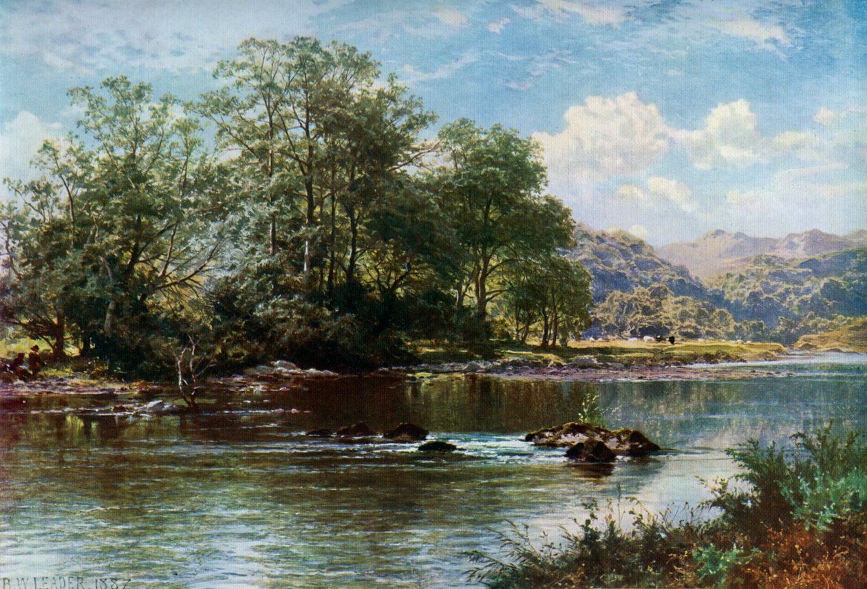 Virta kesäaikana, 1887, 1912. tekijältä Benjamin Williams Leader