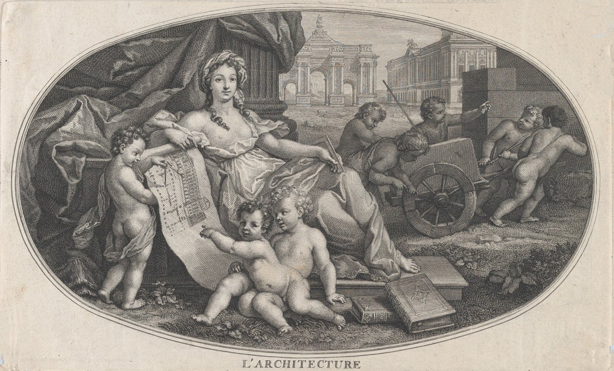 Arkkitehtuuri, 1690. tekijältä Benoit Audran I