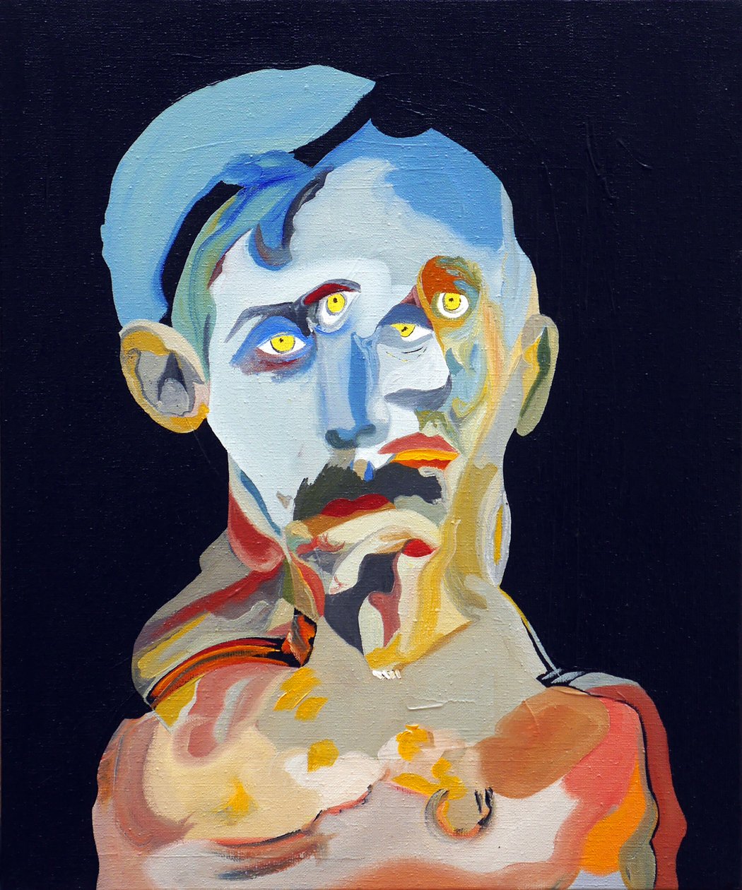 Historian 50 suurinta kirjailijaa : Marcel Proust, 2015 (öljy ja akryyli kankaalle). tekijältä Benoit Erwann Boucherot