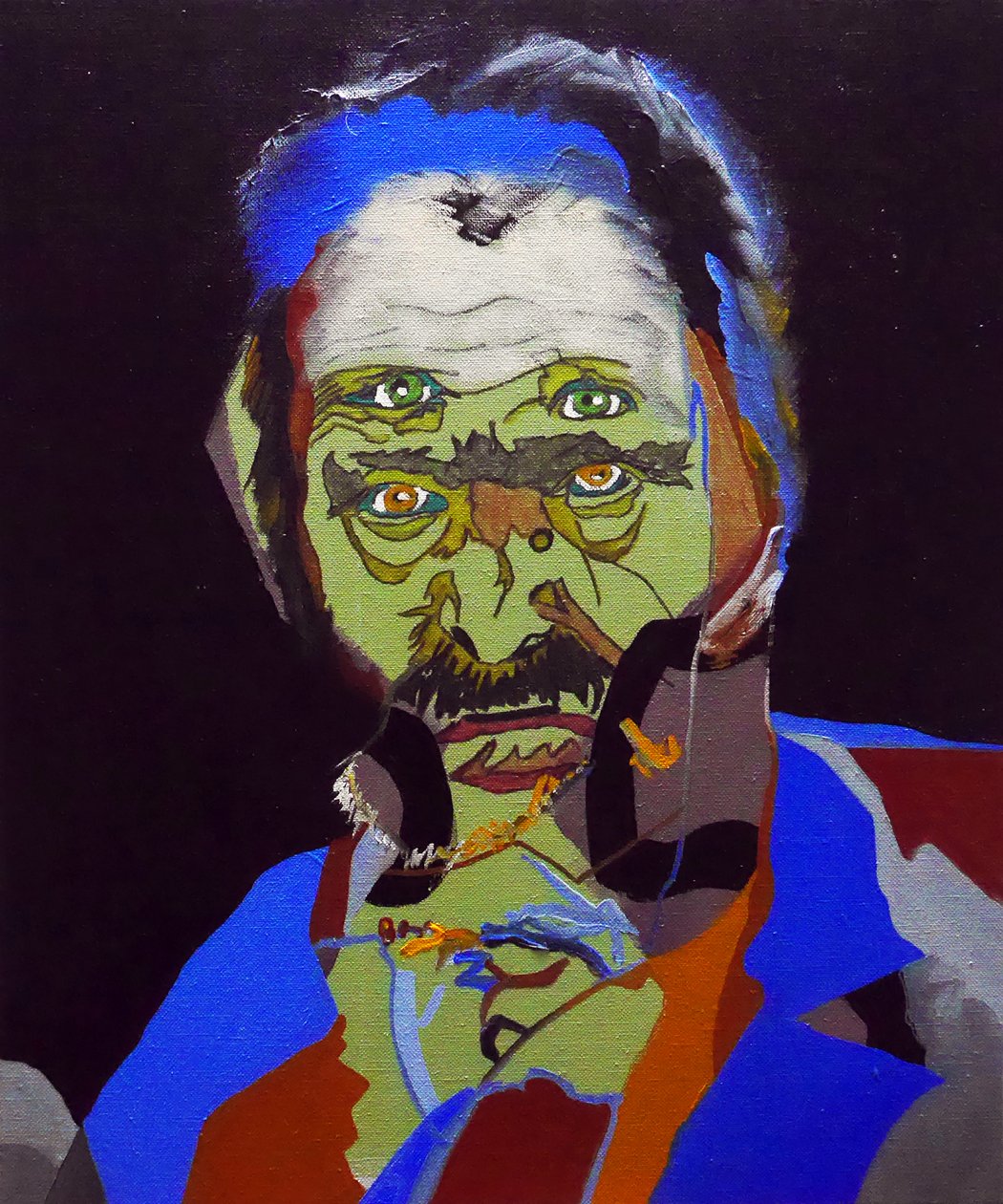 Historian 50 suurinta kirjailijaa : Victor Hugo, 2015 (öljy ja akryyli kankaalle). tekijältä Benoit Erwann Boucherot