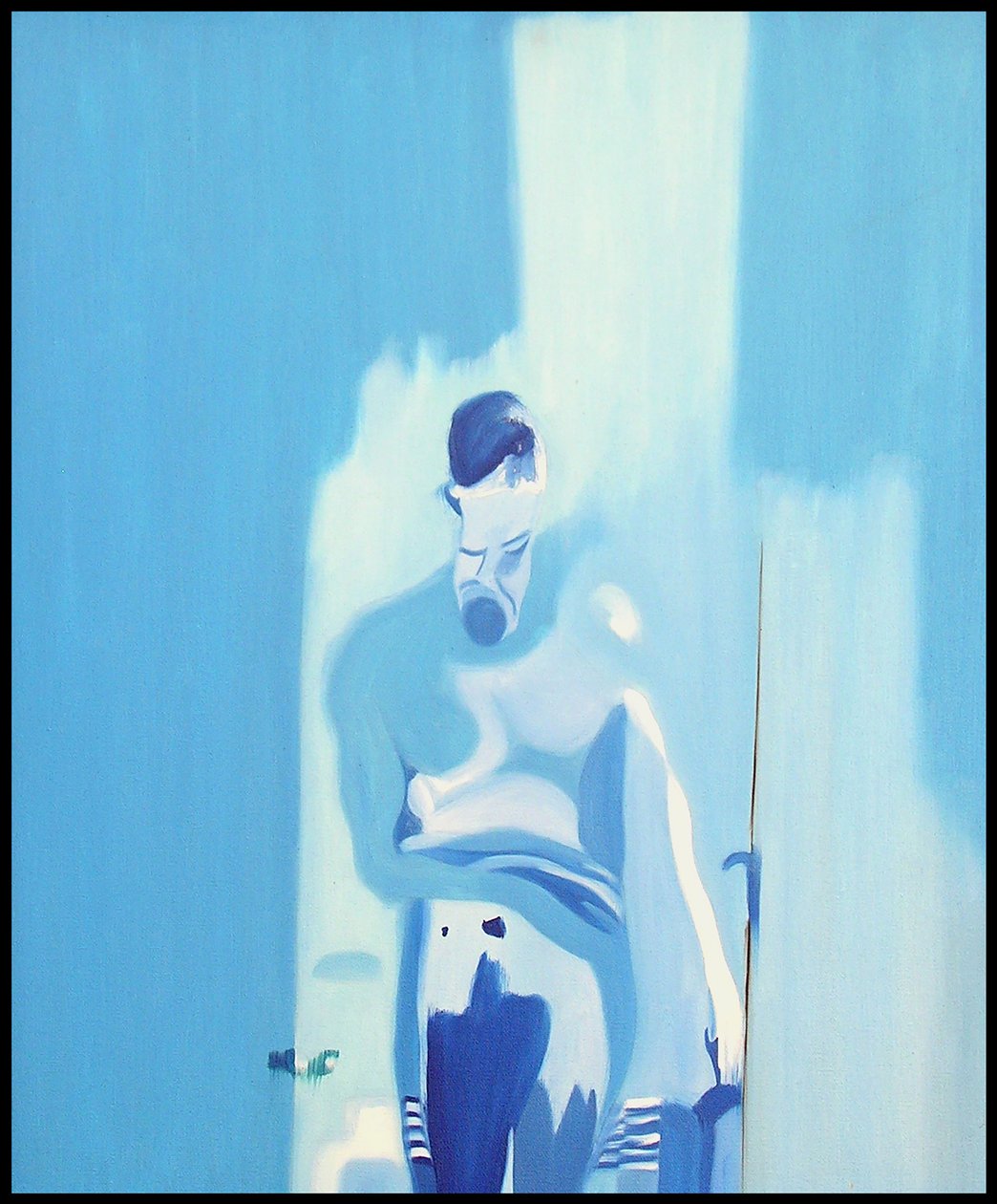 Homme idéal en contrejour surxposé, 2000 (öljy kankaalle) tekijältä Benoit Erwann Boucherot