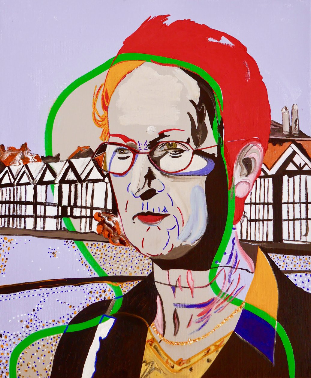 La Nef des fous : Marie Therese, 2020 (öljyä kankaalle) tekijältä Benoit Erwann Boucherot