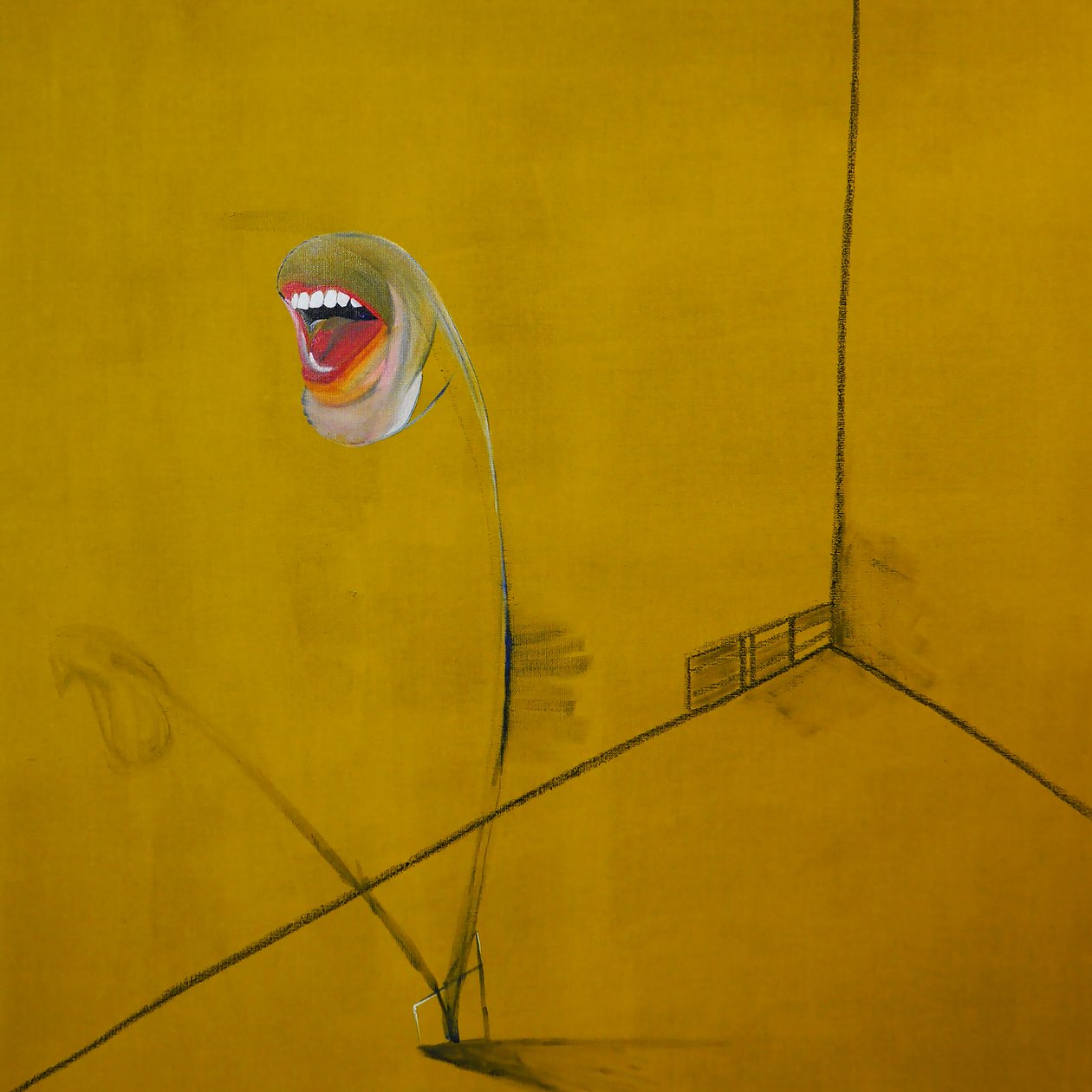La colère, paneeli 2, 2016 (öljy ja akryyli kankaalle) tekijältä Benoit Erwann Boucherot