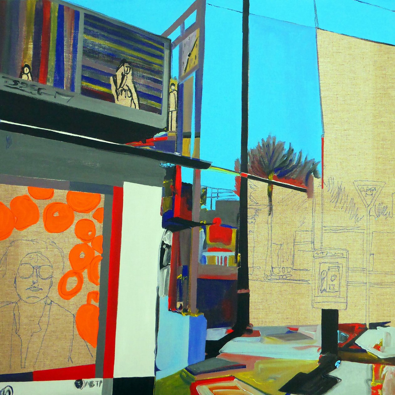 Overlandscape : Meksiko 1, 2016 (öljy kankaalle) tekijältä Benoit Erwann Boucherot