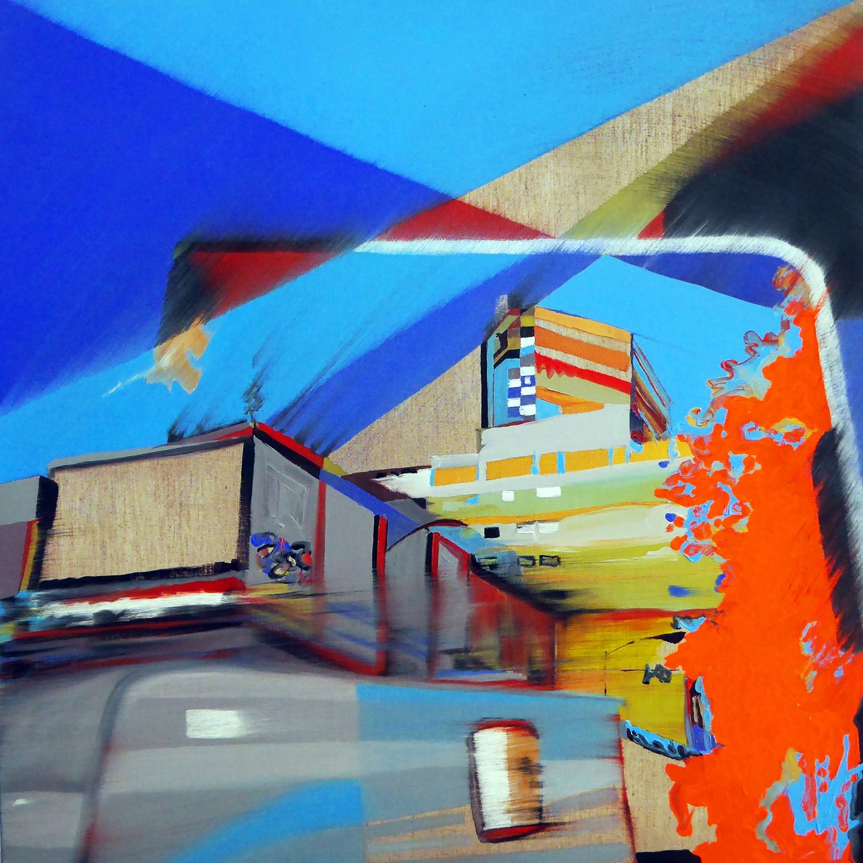 Overlandscape : Meksiko 2, 2016 (öljy kankaalle) tekijältä Benoit Erwann Boucherot