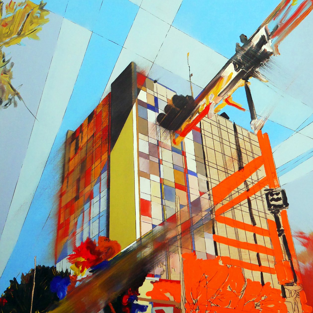 Overlandscape : Meksiko 3, 2016 (öljy kankaalle) tekijältä Benoit Erwann Boucherot