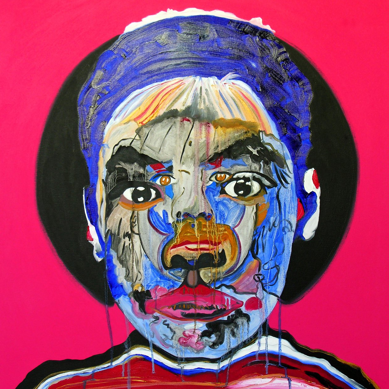 Surportrait : Andy Warhol  Romaric, 2005 (öljy kankaalle) tekijältä Benoit Erwann Boucherot