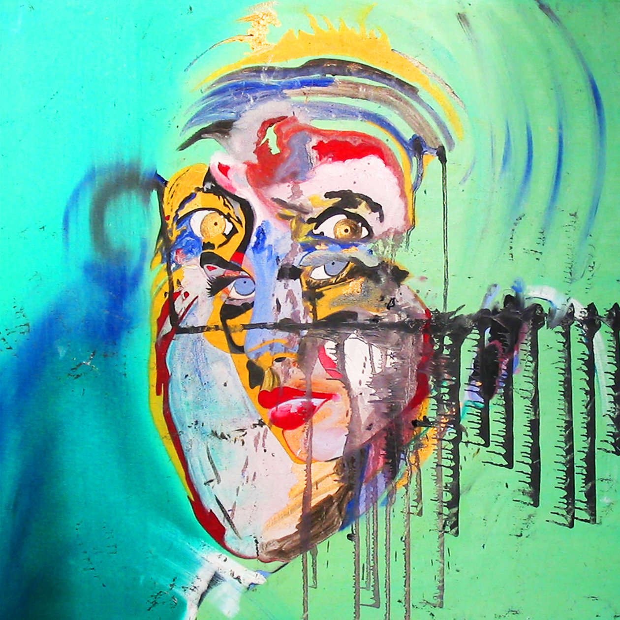 Surportrait : Brigitte Bardot  Albert Einstein, 2005 (öljy kankaalle) tekijältä Benoit Erwann Boucherot