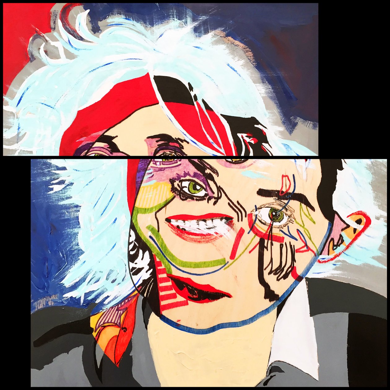 Surportrait : Catherine Mavrikakis, 2019 (akryyli paperille) tekijältä Benoit Erwann Boucherot