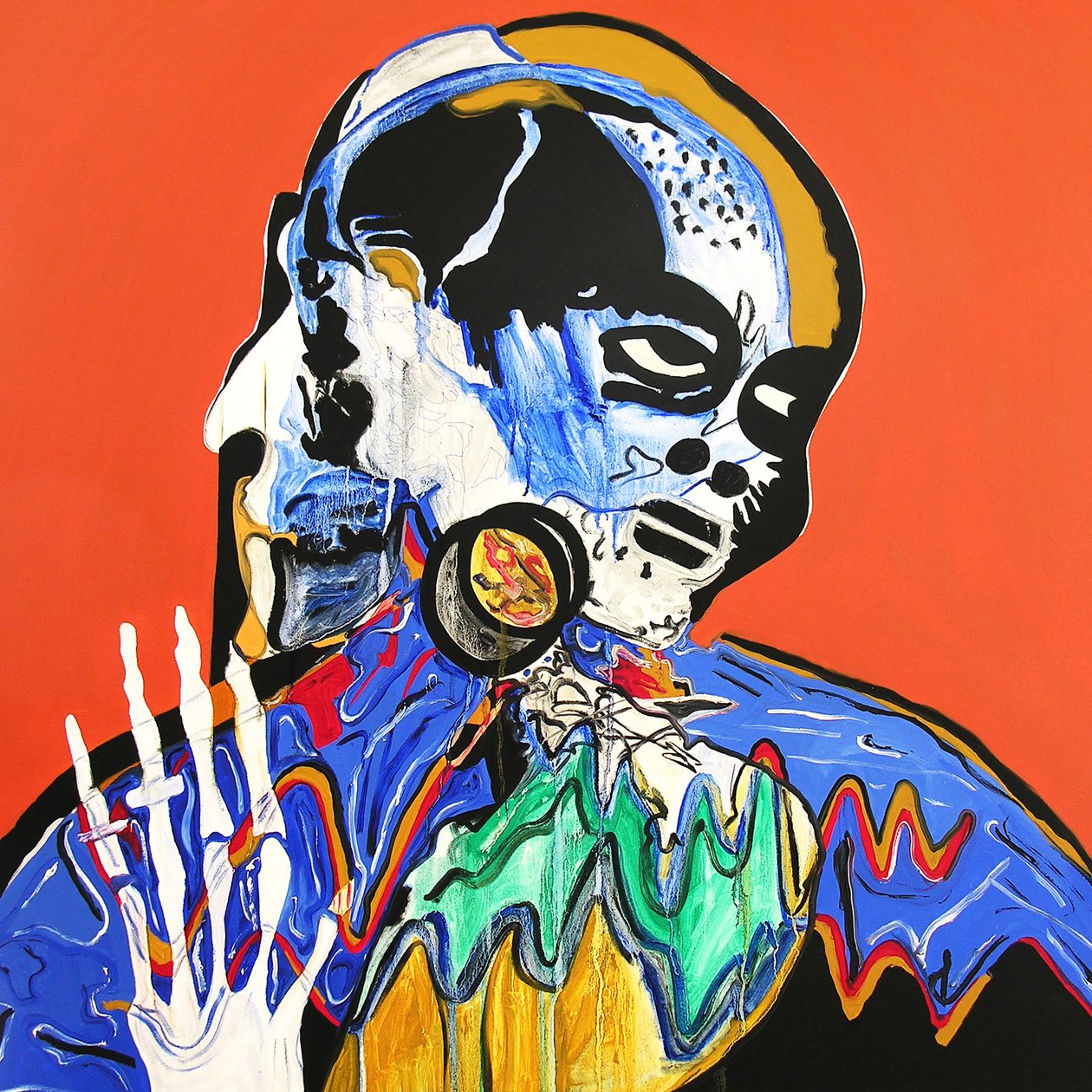 Surportrait: Danse macabre, Pickenheim, 2005 (öljy kankaalle) tekijältä Benoit Erwann Boucherot