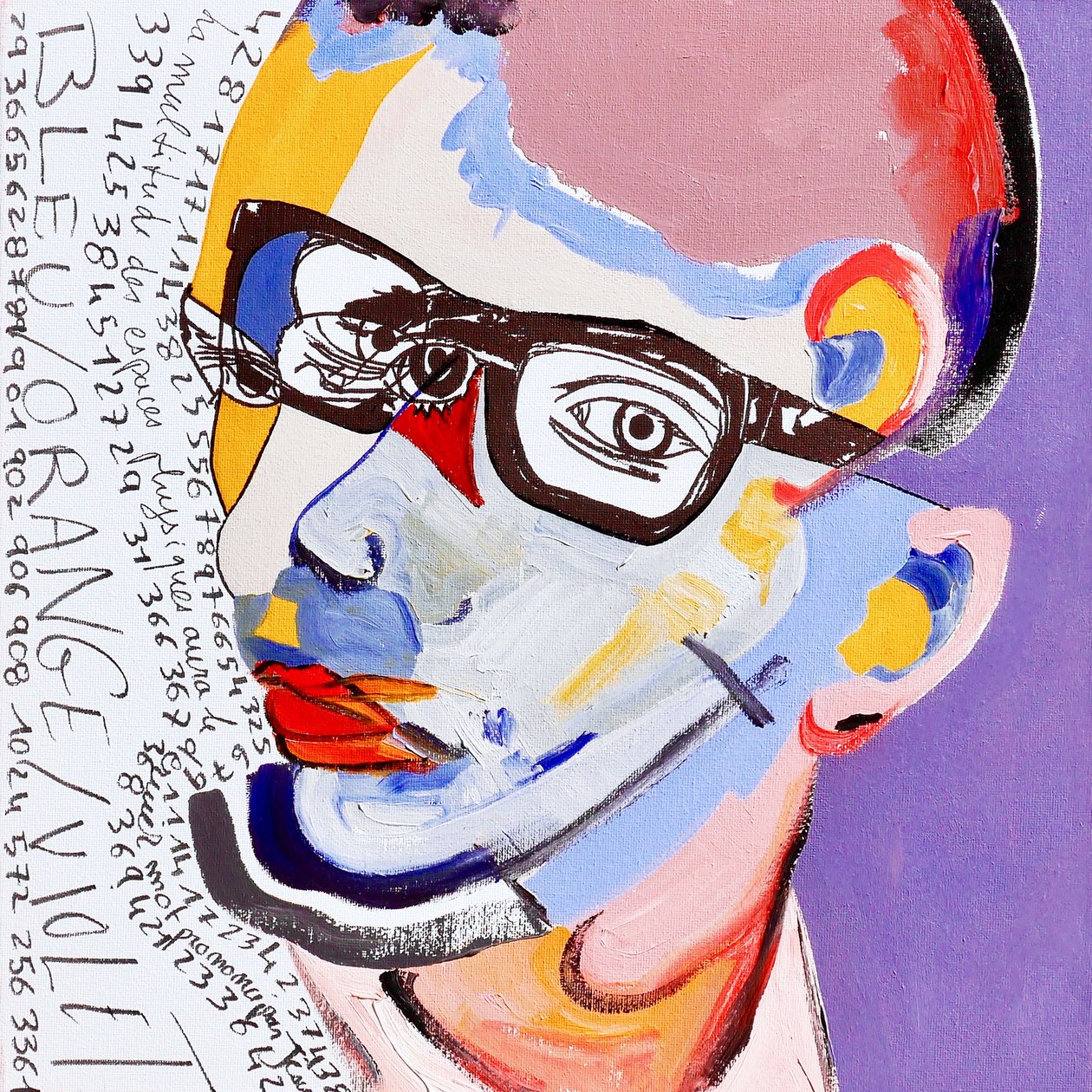 Surportrait: Kurt Cobain  Yves Saint-Laurent, 2019 (öljy kankaalle) tekijältä Benoit Erwann Boucherot