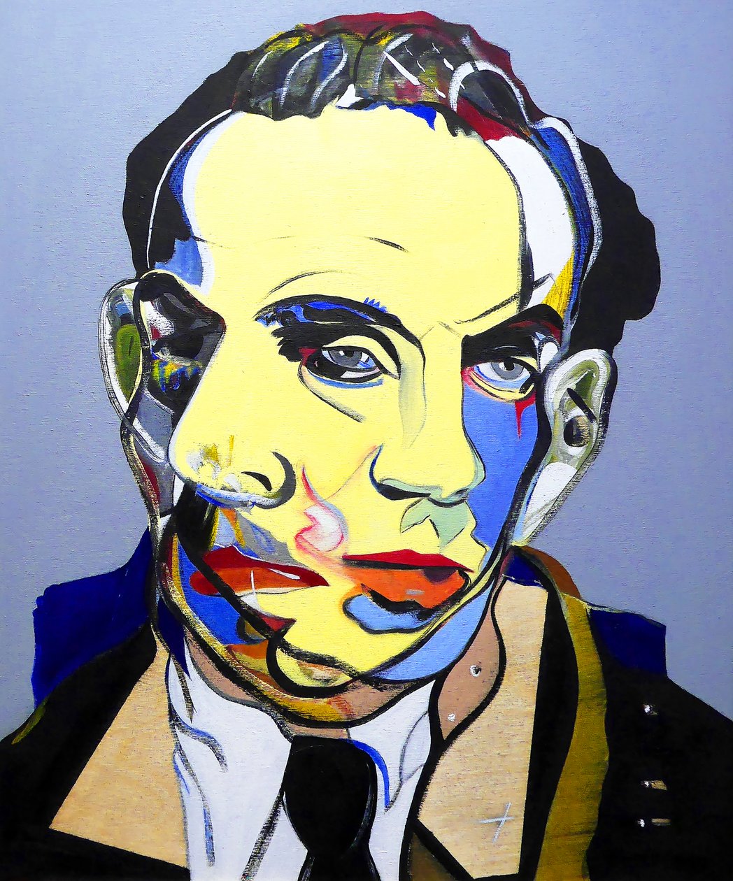 Surportrait : Louis-Ferdinand Céline, 2023 (öljy puupaneelille). tekijältä Benoit Erwann Boucherot
