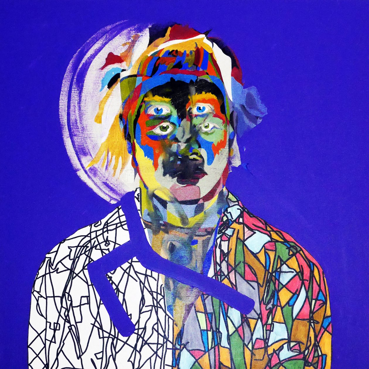 Surportrait : Olivier Corseri, 2019 (öljy kankaalle) tekijältä Benoit Erwann Boucherot