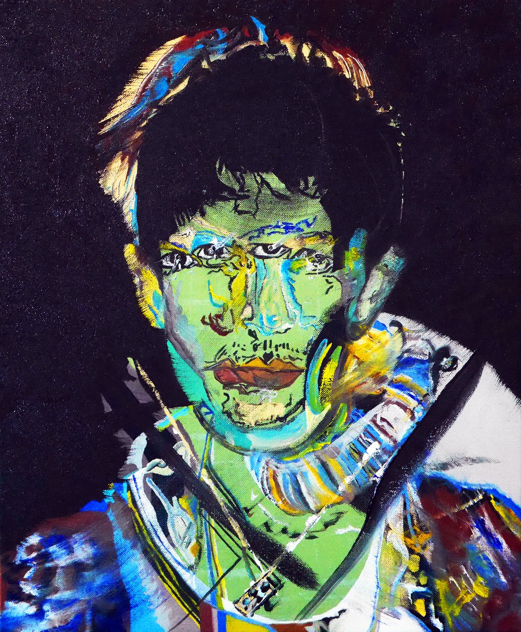 Surportrait : Raphael Ho Tsong Fang, 2015 (öljy kankaalle). tekijältä Benoit Erwann Boucherot