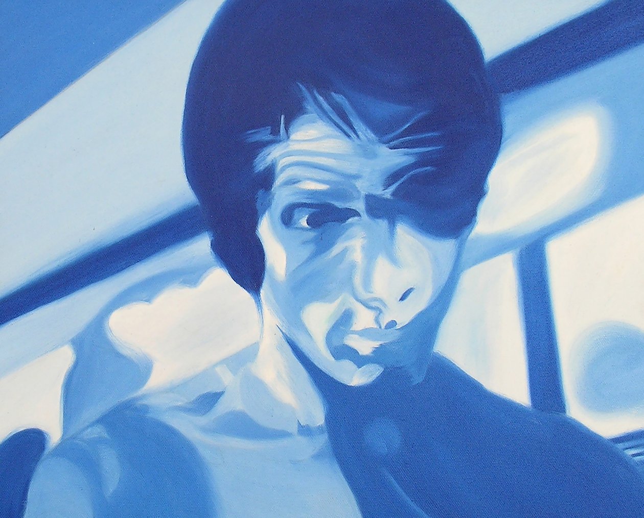 Surportrait : Sébastien, 2005 (öljy kankaalle) tekijältä Benoit Erwann Boucherot