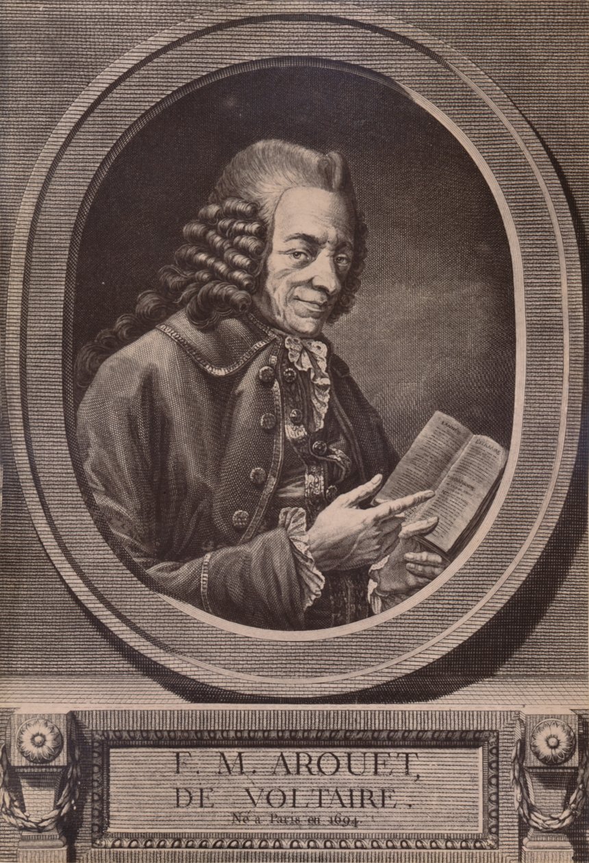 Voltaire, ranskalainen kirjailija ja filosofi, 1700-luku 1894 tekijältä Benoit Louis Henriquez