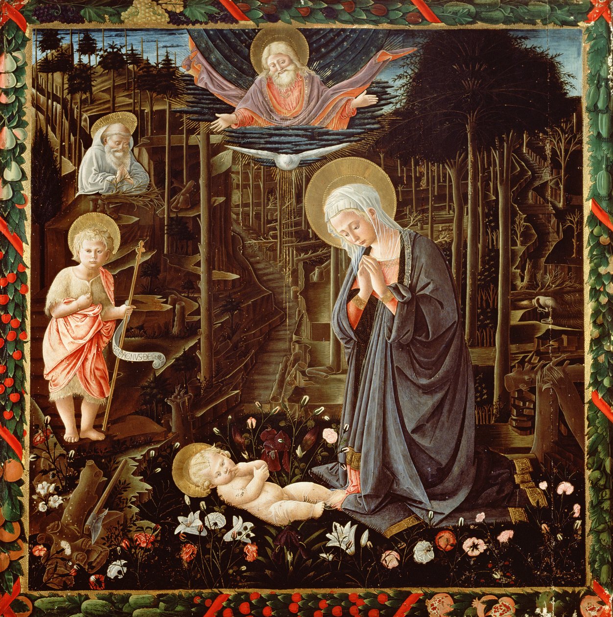 Madonna ja lapsi, Magi-kappelista tekijältä Benozzo di Lese di Sandro Gozzoli