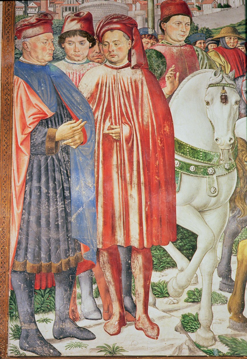Pyhän Augustinuksen elämä (yksityiskohta) tekijältä Benozzo di Lese di Sandro Gozzoli