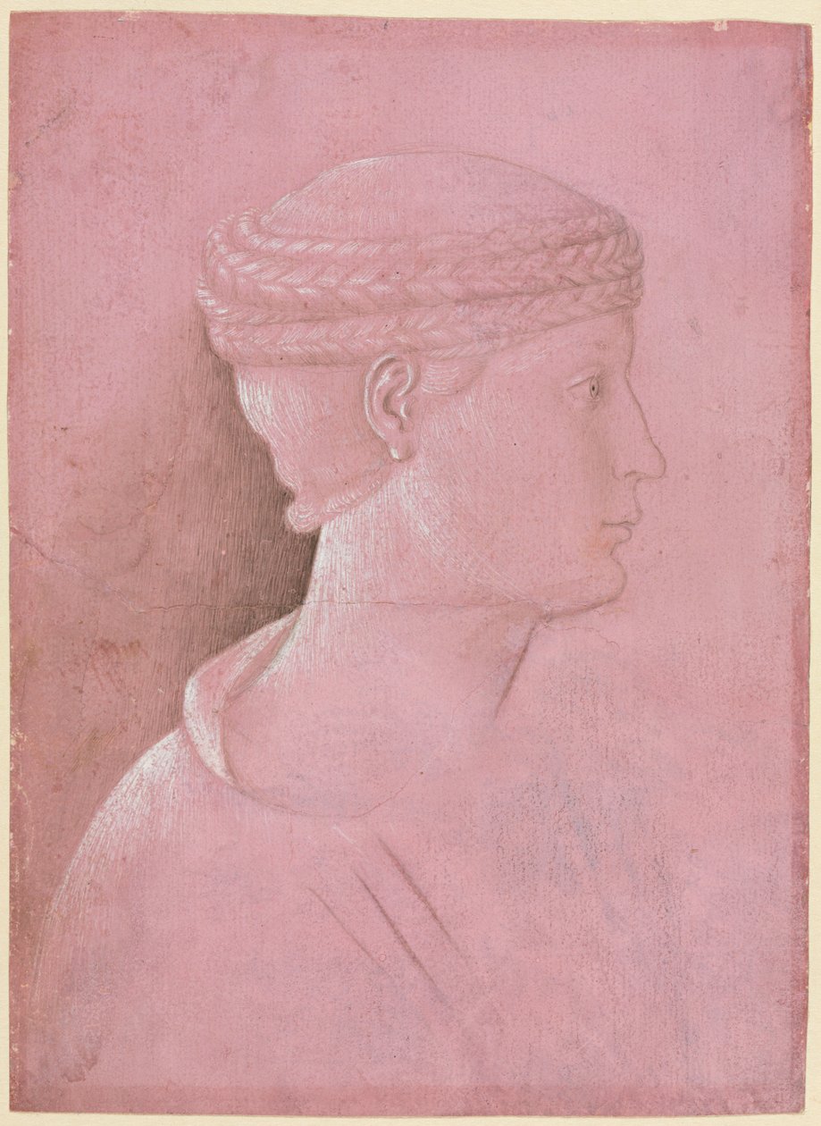 Naisen rintakuva recto, n. 1458. tekijältä Benozzo Gozzoli